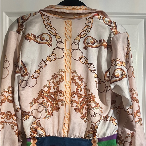 Vibrant Long Sleeve Multicolor Dress - Picture 5 of 6